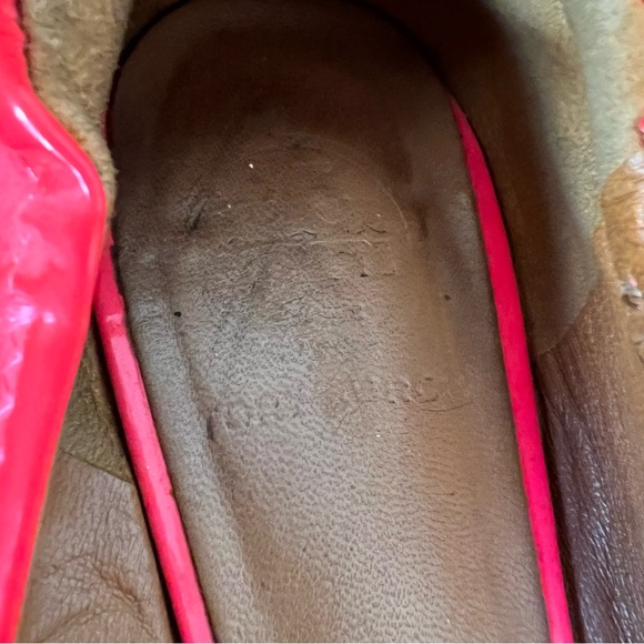 Tory Burch Reva Patent Leather Flats in Barbie Hot Pink / Bougainvillea Size 8 - Picture 4 of 7
